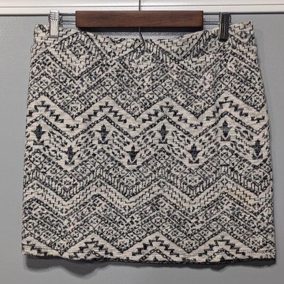 Maurice's Sweater Mini Skirt Plus Size L Ethnic Striped Metallic Shimmer Knitted - Picture 1 of 4